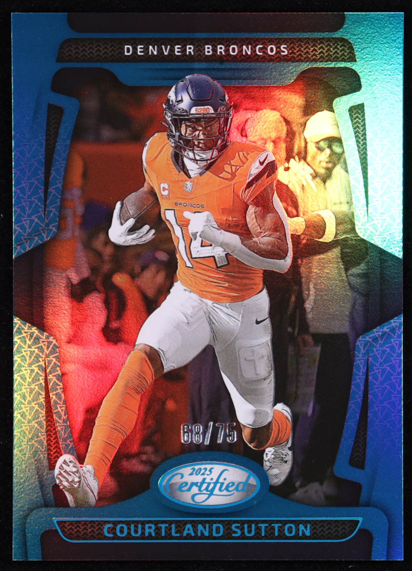 Courtland Sutton 2025 Certified Mirror Teal #31 #68/75 at PristineAuction.com Courtland Sutton 2025 Certified Mirror Teal #31 #68/75 at PristineAuction.com