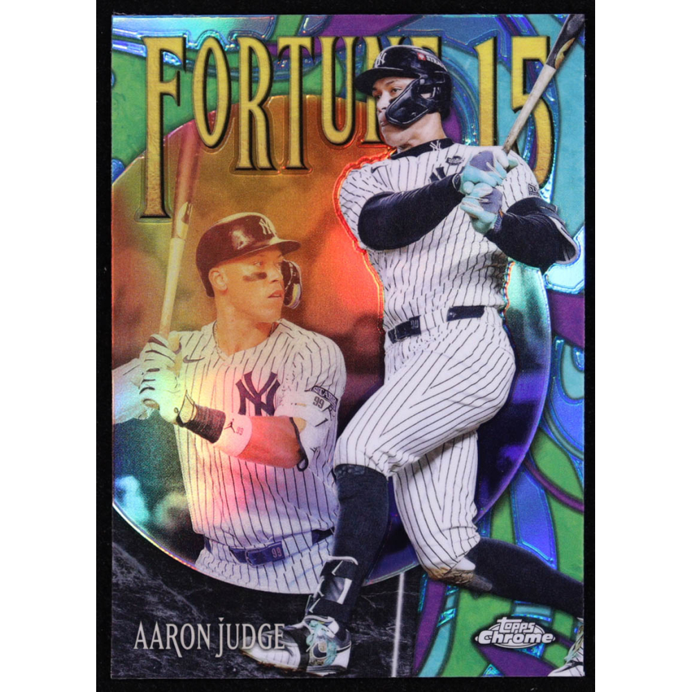 Aaron Judge 2025 Topps Chrome Fortune 15 #F151 at PristineAuction.com