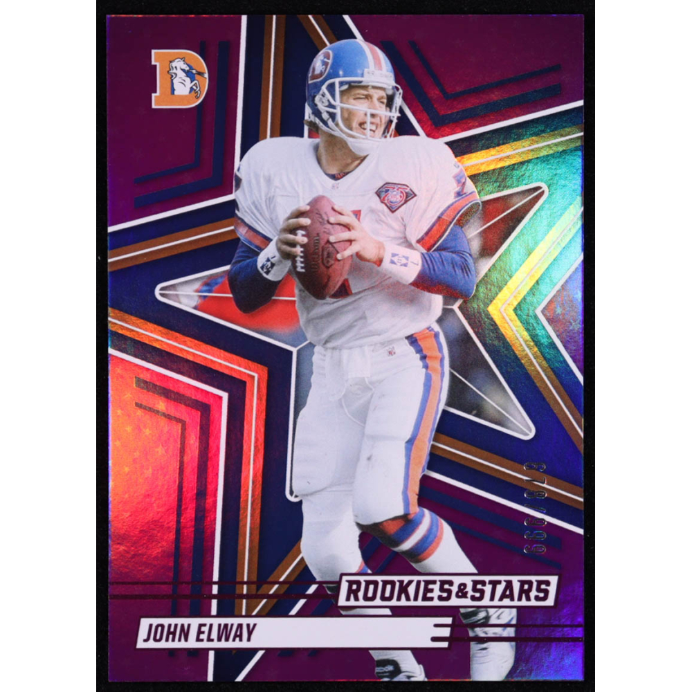 John Elway 2025 Panini Rookies & Stars Purple #6 #678/999 at PristineAuction.com