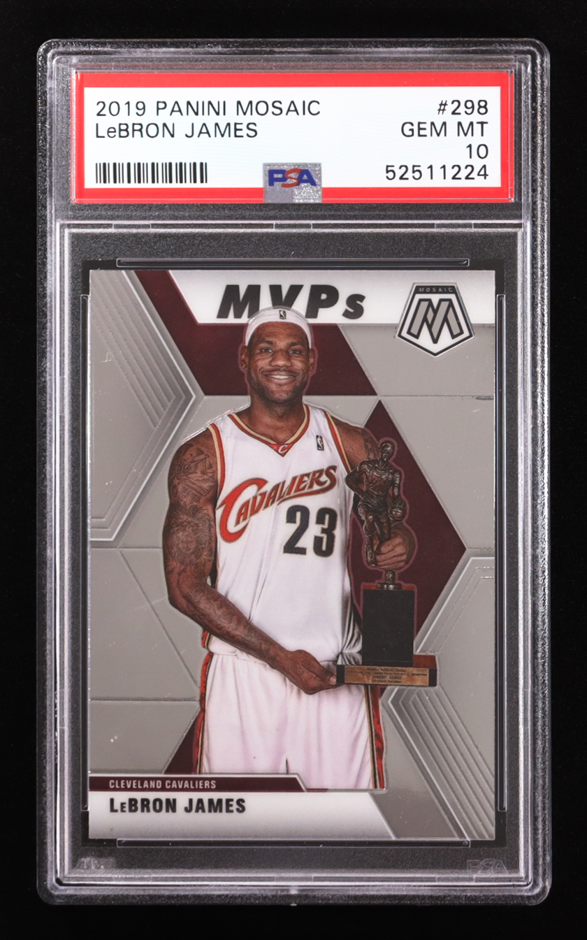 LeBron James 2019-20 Panini Mosaic #298 MVP (PSA 10) at PristineAuction.com LeBron James 2019-20 Panini Mosaic #298 MVP (PSA 10) at PristineAuction.com