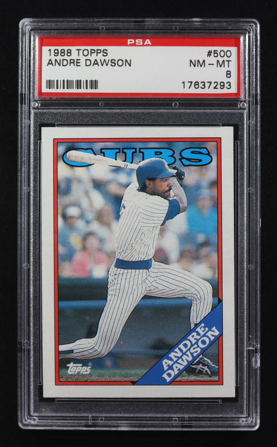 Andre Dawson 1988 Topps #500 (PSA 8) at PristineAuction.com Andre Dawson 1988 Topps #500 (PSA 8) at PristineAuction.com