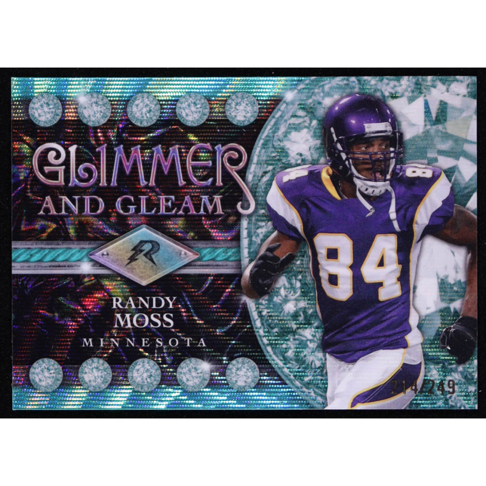 Randy Moss 2024 Topps Resurgence Glimmer and Gleam Aqua Surge #GG14 #214/249 at PristineAuction.com