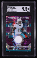 Jaylen Waddle 2021 Panini Prizm Rookie Gear Purple Pulsar #8 RC (SGC 9.5) at PristineAuction.com