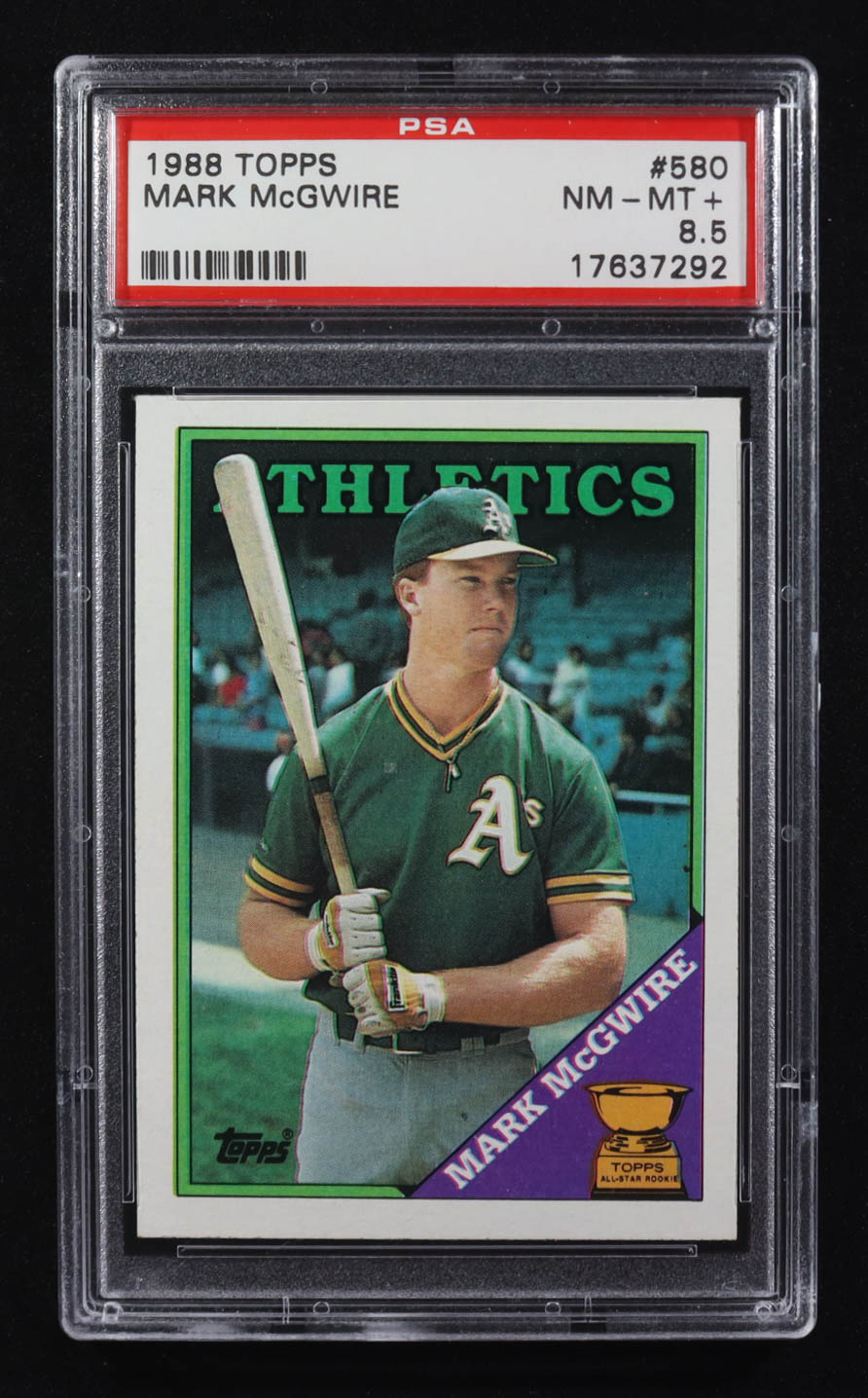 Mark McGwire 1988 Topps #580 (PSA 8.5) at PristineAuction.com Mark McGwire 1988 Topps #580 (PSA 8.5) at PristineAuction.com