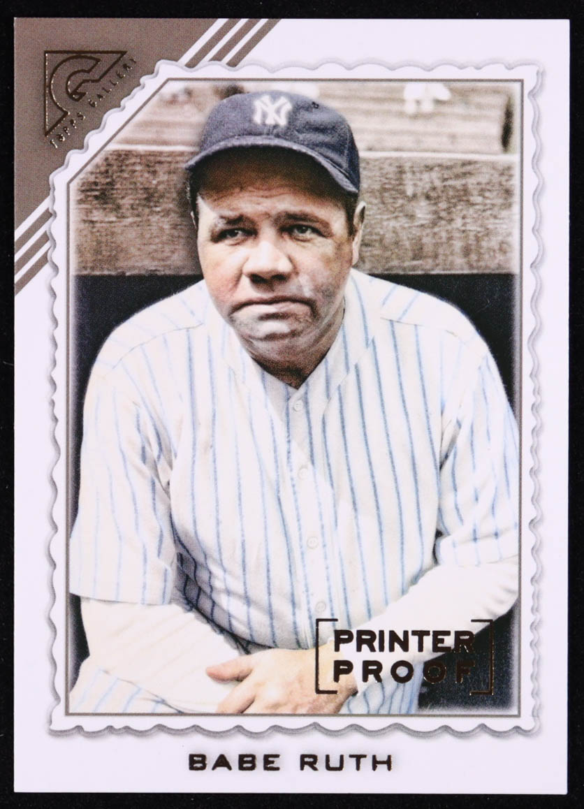Babe Ruth 2022 Topps Gallery Printer Proofs #152 at PristineAuction.com Babe Ruth 2022 Topps Gallery Printer Proofs #152 at PristineAuction.com