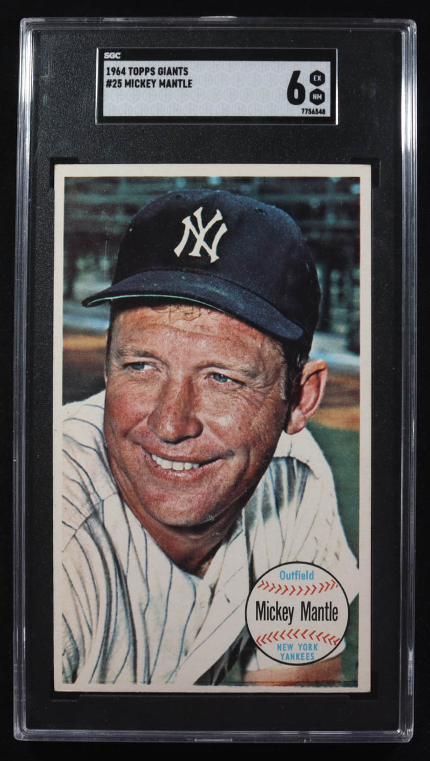 Mickey Mantle 1964 Topps Giants #25 (SGC 6) at PristineAuction.com Mickey Mantle 1964 Topps Giants #25 (SGC 6) at PristineAuction.com