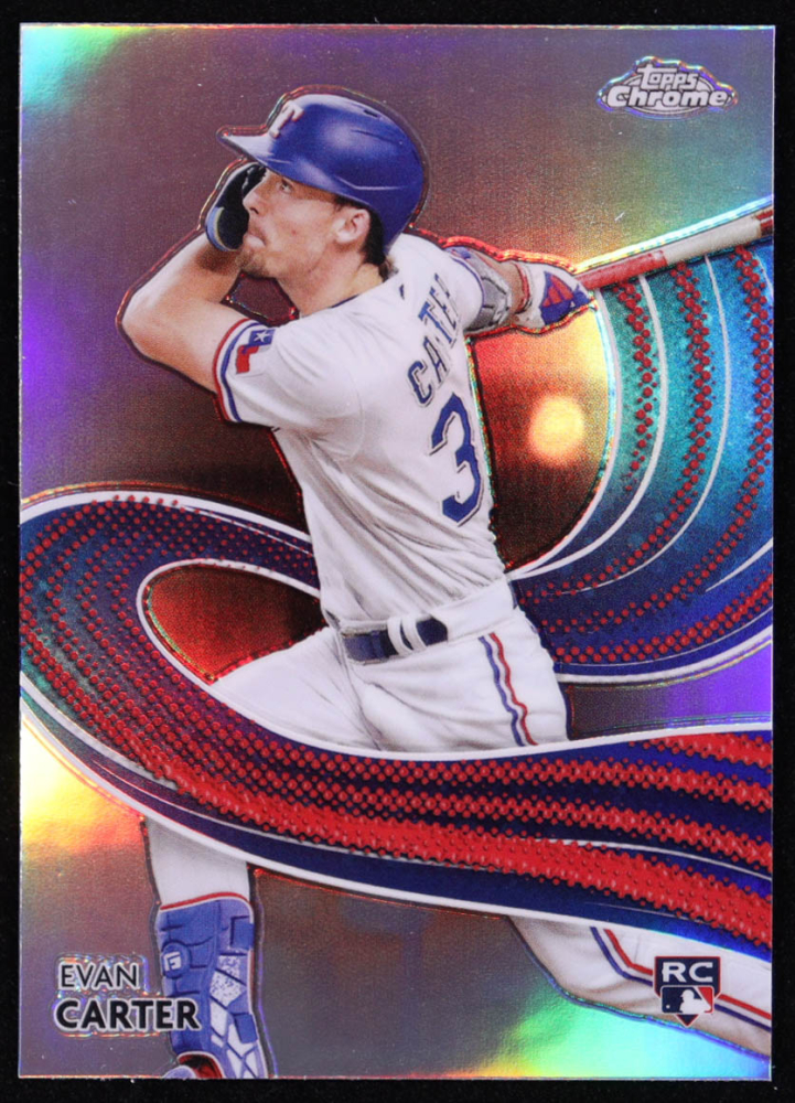 Evan Carter 2024 Topps Chrome Strokes #S23 RC