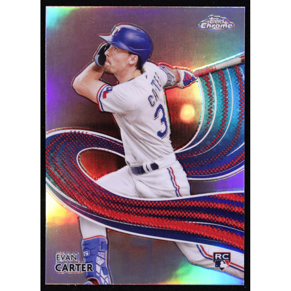 Evan Carter 2024 Topps Chrome Strokes #S23 RC at PristineAuction.com