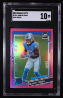 Jahmyr Gibbs 2023 Donruss Optic Pink #236 RC (SGC 10) at PristineAuction.com