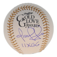 Omar Vizquel Signed Gold Glove Award Baseball Inscribed "11x GG" (JSA) at PristineAuction.com