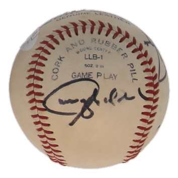 Jim Thome, Candy Maldonado & Tony Pena Signed Little League Baseball (JSA) at PristineAuction.com Jim Thome, Candy Maldonado & Tony Pena Signed Little League Baseball (JSA) at PristineAuction.com