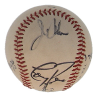 Jim Thome, Candy Maldonado & Tony Pena Signed Little League Baseball (JSA) at PristineAuction.com