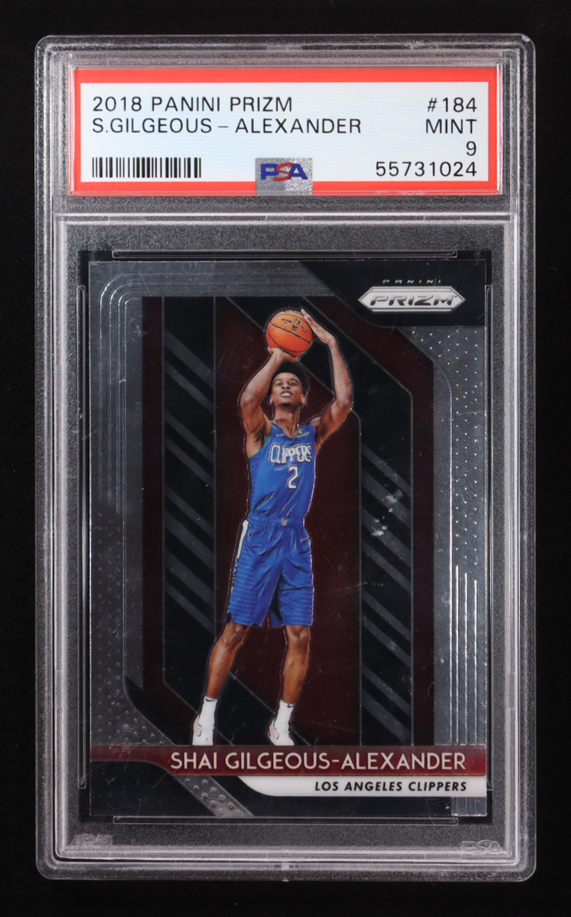 Shai Gilgeous-Alexander 2018-19 Panini Prizm #184 RC (PSA 9) at PristineAuction.com Shai Gilgeous-Alexander 2018-19 Panini Prizm #184 RC (PSA 9) at PristineAuction.com