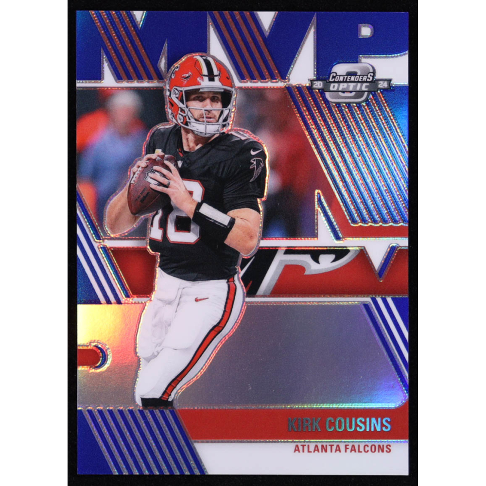 Kirk Cousins 2024 Panini Contenders Optic MVP Contenders Blue #24 #34/99 at PristineAuction.com
