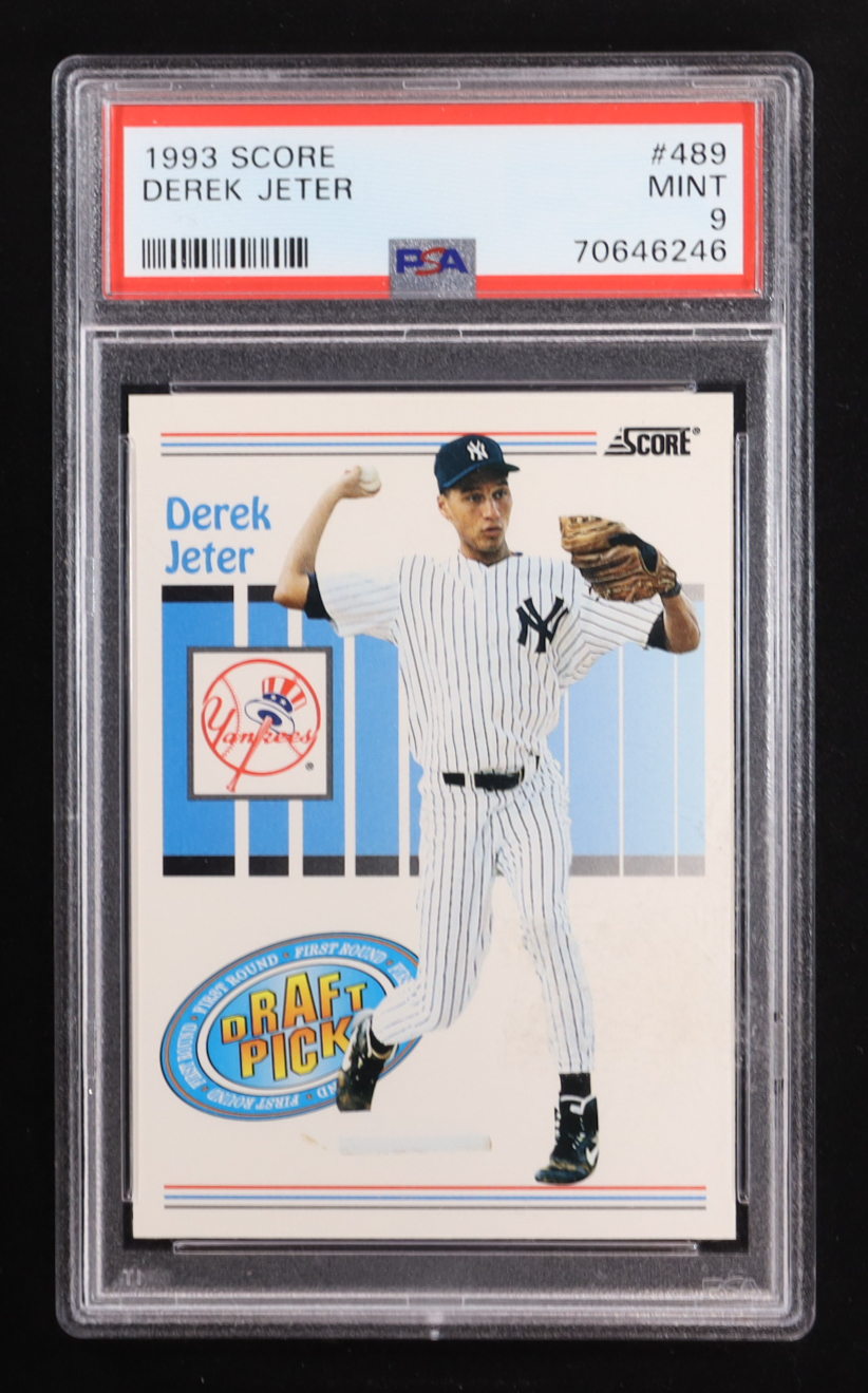 Derek Jeter 1993 Score #489 RC (PSA 9) at PristineAuction.com Derek Jeter 1993 Score #489 RC (PSA 9) at PristineAuction.com