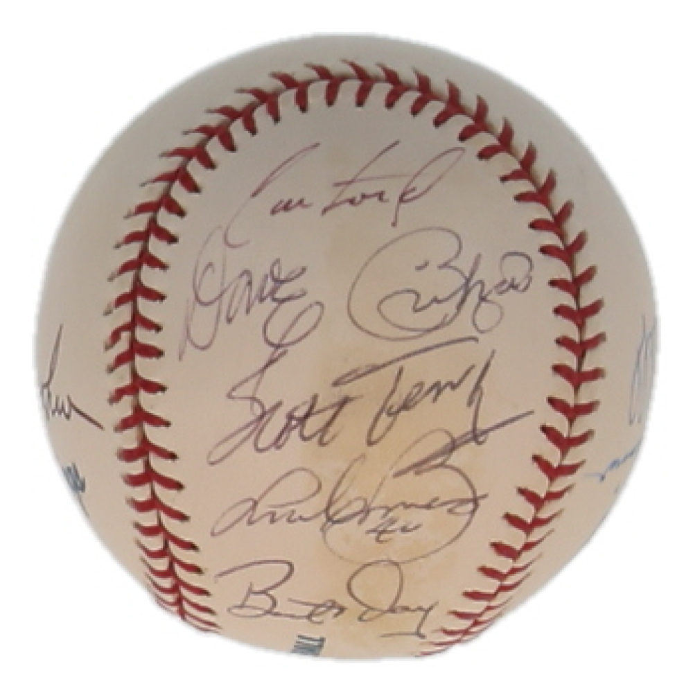 OML Baseball Hand-Signed by (8) with Andy Benes, Curt Ford, Scott Terry, Phil Gagliano (JSA) at PristineAuction.com