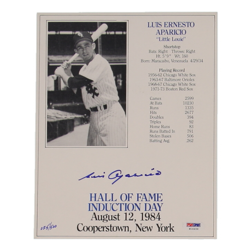 Luis Aparicio Signed Orioles 8x10 Photo (PSA) at PristineAuction.com