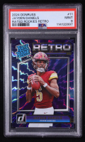 Jayden Daniels 2024 Donruss Rated Rookies Retro #11 RC (PSA 9) at PristineAuction.com