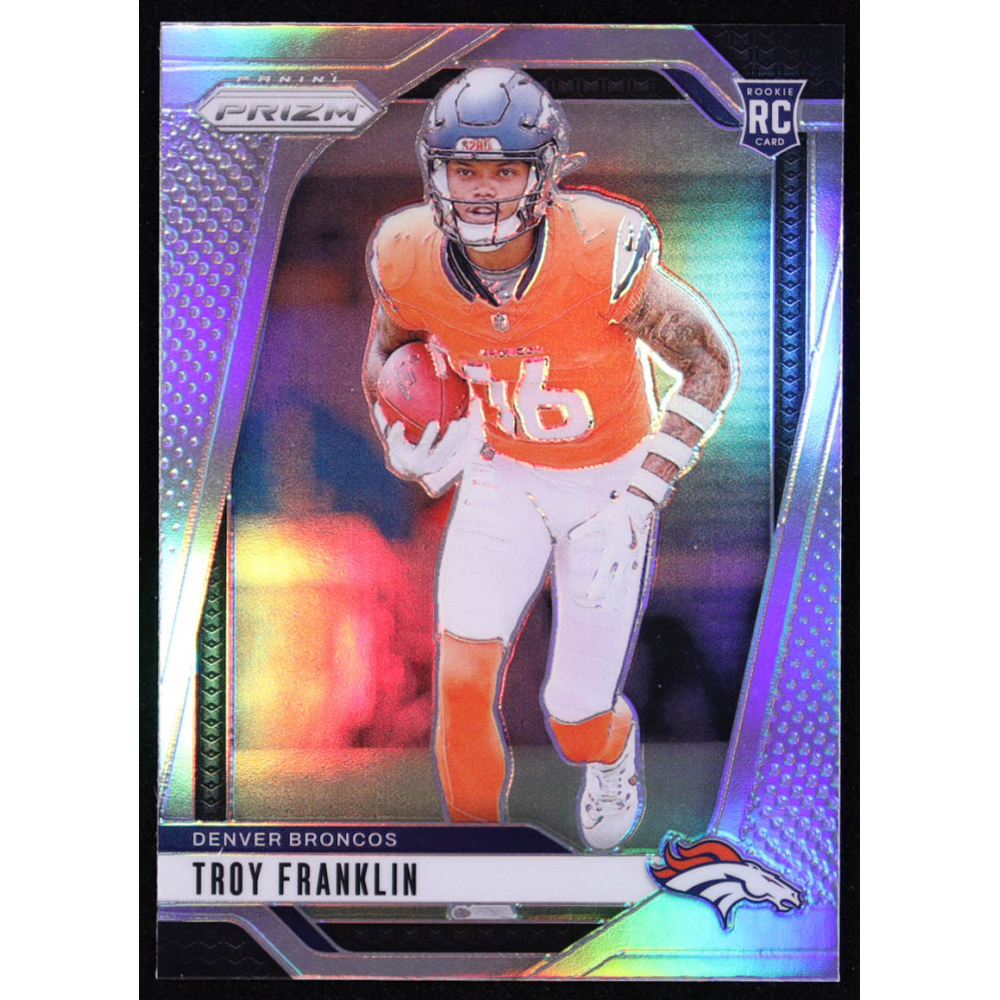 Troy Franklin 2024 Panini Prizm Prizms Silver #393 RC at PristineAuction.com