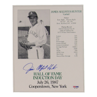 Jim "Catfish" Hunter Signed Athletics 8x10 Photo (PSA) at PristineAuction.com