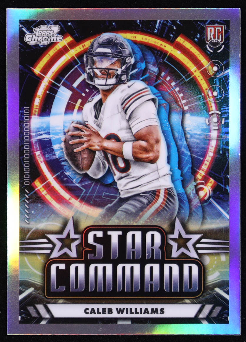 Caleb Williams 2024 Topps Cosmic Chrome Star Command #SC5 RC at PristineAuction.com Caleb Williams 2024 Topps Cosmic Chrome Star Command #SC5 RC at PristineAuction.com