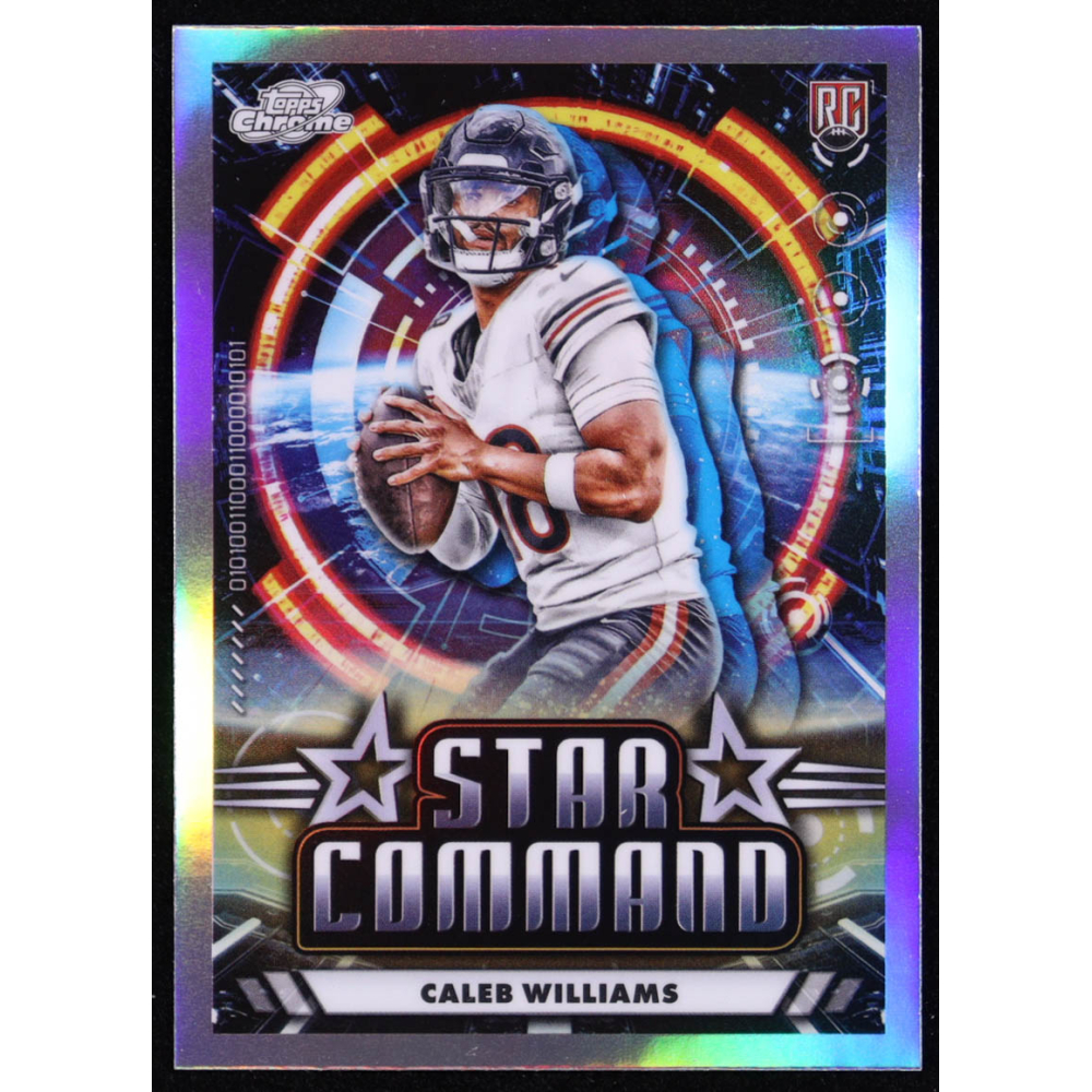 Caleb Williams 2024 Topps Cosmic Chrome Star Command #SC5 RC at PristineAuction.com