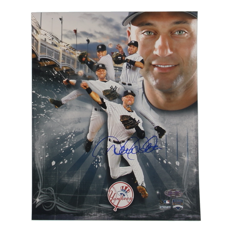 Derek Jeter Signed Yankees 8x10 Photo (Steiner) at PristineAuction.com Derek Jeter Signed Yankees 8x10 Photo (Steiner) at PristineAuction.com