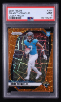 Brian Thomas Jr. 2024 Panini Prizm Prizms Lazer #314 RC (PSA 9) at PristineAuction.com