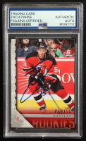 Zach Parise Signed 2005 Upper Deck Rookies #206 RC (PSA) at PristineAuction.com