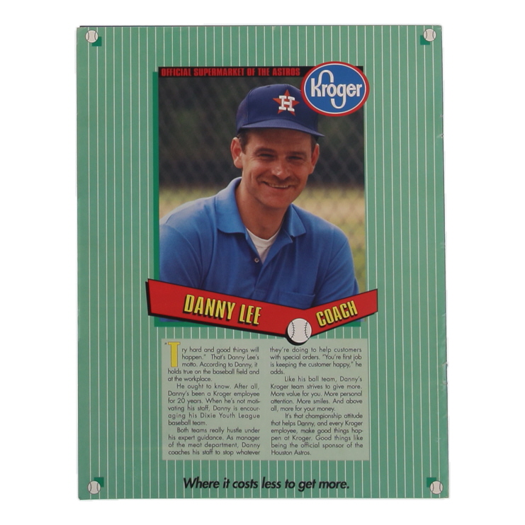 Astros Program Signed by (6) with Donovan Osborne, Rod Brewer, Mike Perez, Lee Guetterman (JSA) at PristineAuction.com Astros Program Signed by (6) with Donovan Osborne, Rod Brewer, Mike Perez, Lee Guetterman (JSA) at PristineAuction.com