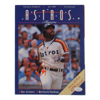 Astros Program Signed by (6) with Donovan Osborne, Rod Brewer, Mike Perez, Lee Guetterman (JSA) at PristineAuction.com