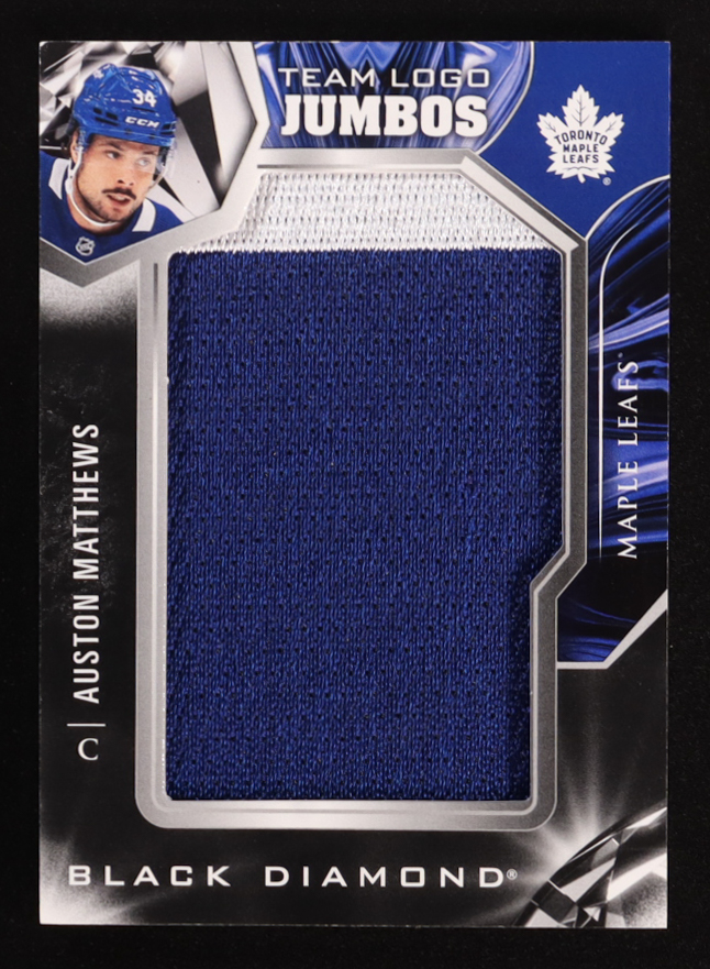 Auston Matthews 2022-23 Black Diamond Team Logo Jumbo Patches #TLAU at PristineAuction.com Auston Matthews 2022-23 Black Diamond Team Logo Jumbo Patches #TLAU at PristineAuction.com