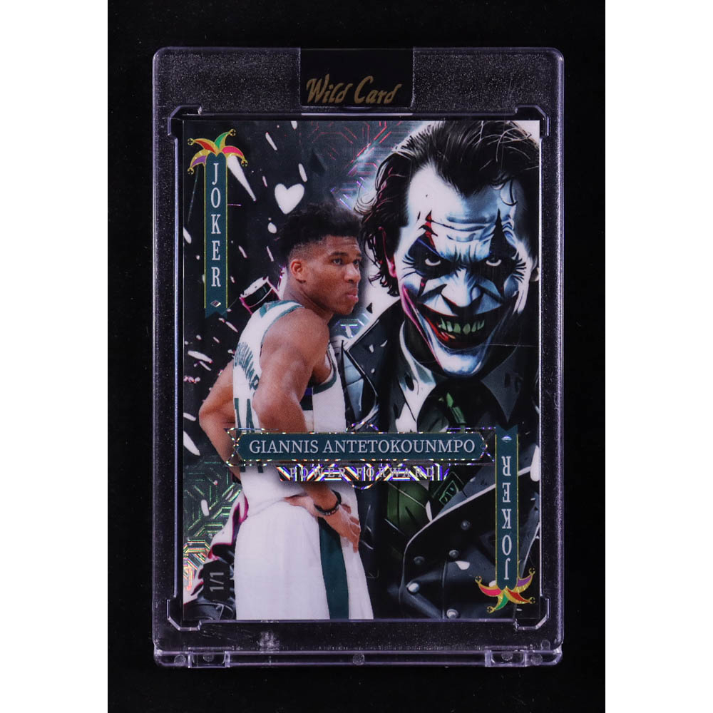 Giannis Antetokounmpo 2025 Wild Card 5 Card Draw Jokers Wild Mojo #SDJWM-GAN107 #1/1 at PristineAuction.com