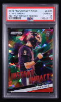 J.J. McCarthy 2024 Panini Prizm Draft Picks Instant Impact Red Ice #7 RC (PSA 10) at PristineAuction.com