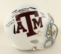 Johnny Manziel Signed Texas A&M Aggies Full-Size Speed Helmet Inscribed "Johnny F**kin Football", "'12 Heisman" & "$ Money Manziel" (Beckett) at PristineAuction.com