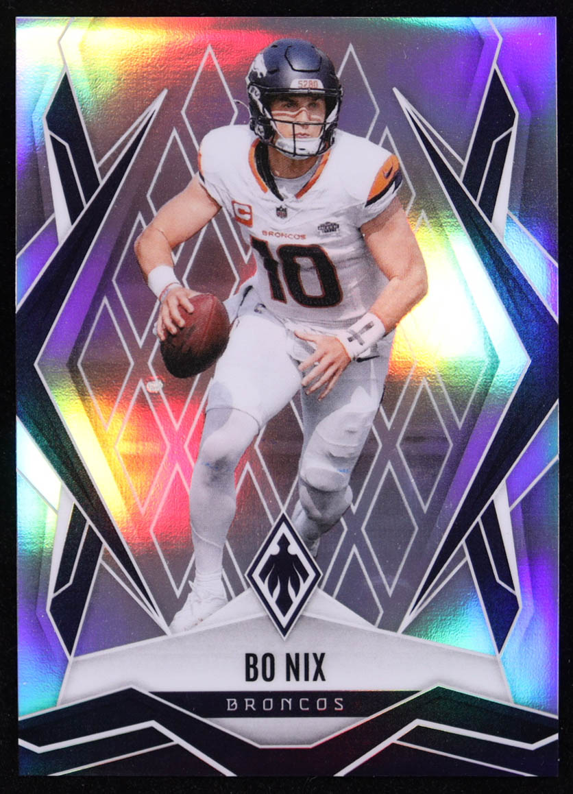 Bo Nix 2025 Panini Phoenix Silver #83 at PristineAuction.com Bo Nix 2025 Panini Phoenix Silver #83 at PristineAuction.com