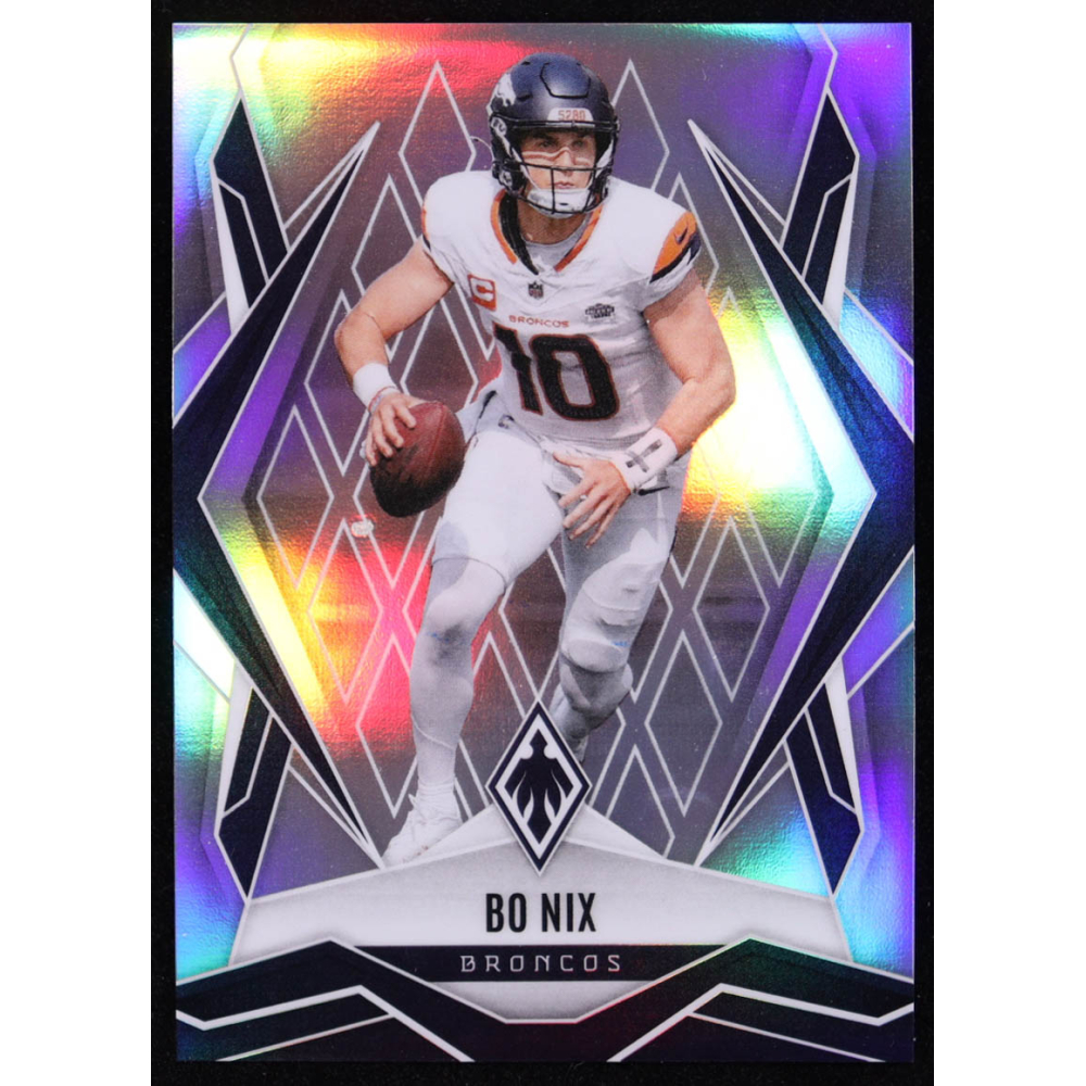 Bo Nix 2025 Panini Phoenix Silver #83 at PristineAuction.com