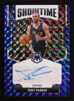 Tony Parker 2024-25 Panini Mosaic Showtime Signatures Mosaic Blue #8 #22/35 at PristineAuction.com