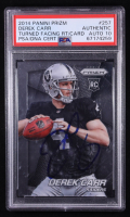 Derek Carr Signed 2014 Panini Prizm #257A RC (PSA Encapsulated) at PristineAuction.com