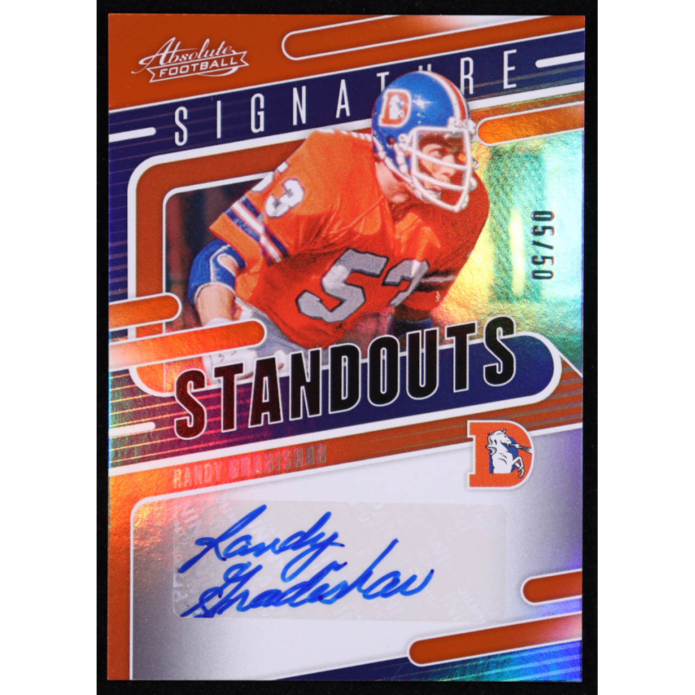 Randy Gradishar 2024 Absolute Signature Standouts Orange #10 #05/50 at PristineAuction.com