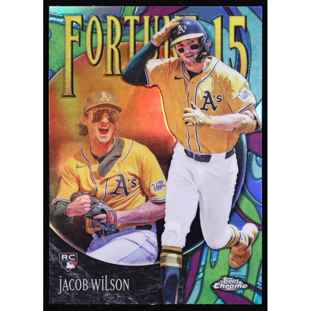 Jacob Wilson 2025 Topps Chrome Update Fortune 15 #F1518 RC at PristineAuction.com