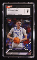 Cooper Flagg 2025 Bowman University Now #95 RC (CGC 9) at PristineAuction.com