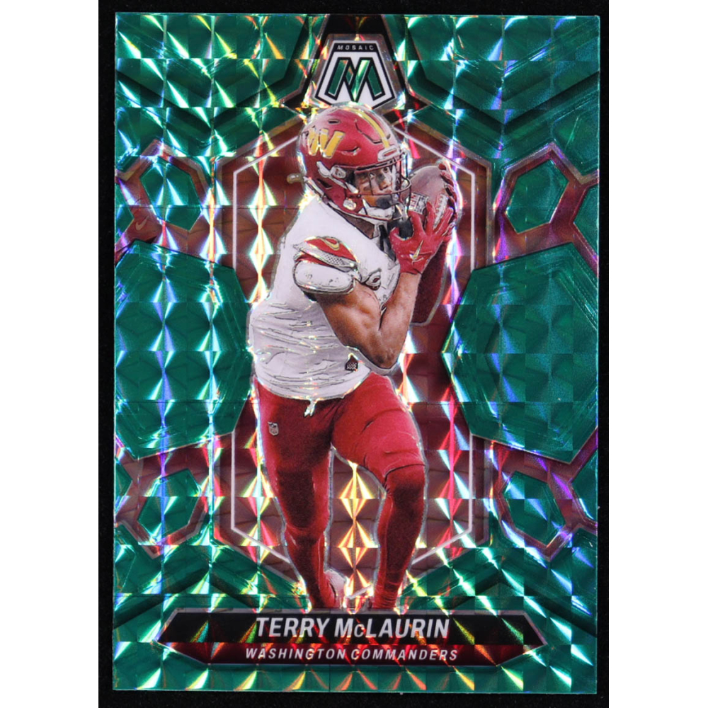 Terry McLaurin 2024 Panini Mosaic Mosaic Green #220 at PristineAuction.com