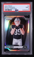Brock Bowers 2024 Panini Prizm Rookie Variations Prizms Silver #9 RC (PSA 9) at PristineAuction.com