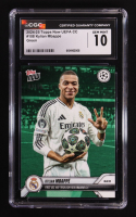 Kylian Mbappe 2024-25 Topps Now UEFA Club Competitions Green #108 #69/99 (CGC 10) at PristineAuction.com