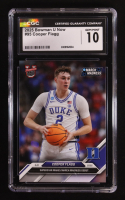 Cooper Flagg 2025 Bowman University Now #95 RC (CGC 10) at PristineAuction.com