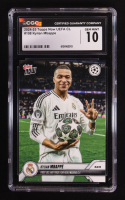 Kylian Mbappe 2024-25 Topps Now UEFA Club Competitions #108 (CGC 10) at PristineAuction.com