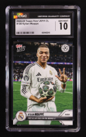 Kylian Mbappe 2024-25 Topps Now UEFA Club Competitions #108 (CGC 10) at PristineAuction.com