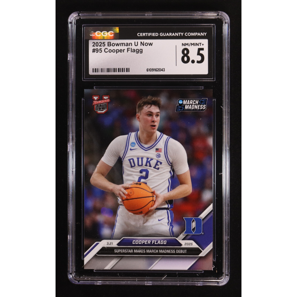 Cooper Flagg 2025 Bowman University Now #95 RC (CGC 8.5) at PristineAuction.com