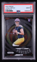 JJ McCarthy 2024 Panini Prizm Portals #7 RC (PSA 10) at PristineAuction.com